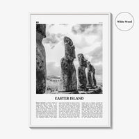 Easter Island Print Black and White, Easter Island Wall Art, Easter Island Poster, Easter Island Photo, Easter Island Wall Décor, Chile
