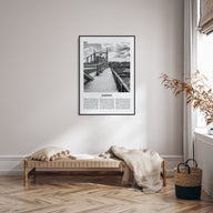 Easton Travel B&W Poster
