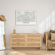 Echo Park Map Landscape Poster