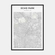 Echo Park Map Portrait Poster