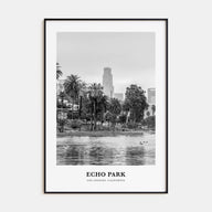 Echo Park Portrait B&W No 1 Poster