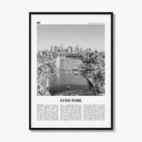 Echo Park Print Black and White No 1, Echo Park Wall Art, Echo Park Poster, Echo Park Photo, Echo Park Wall Décor, Los Angeles, California