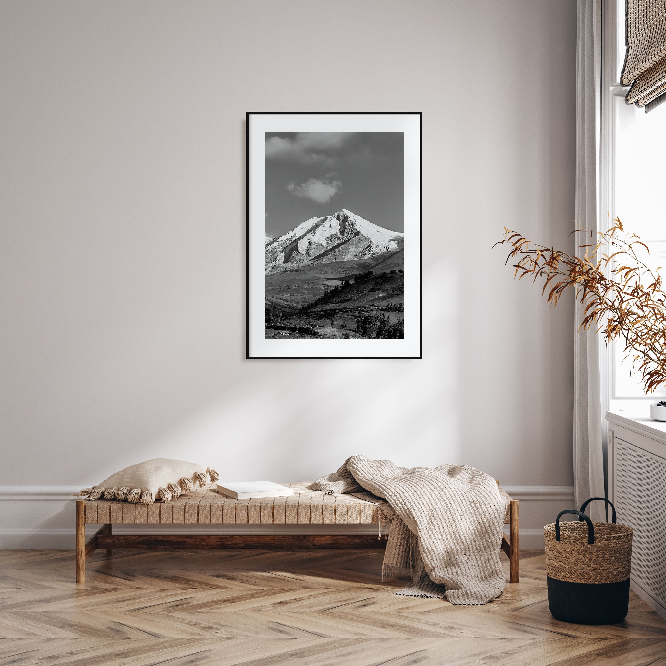 Ecuador Photo B&W Poster