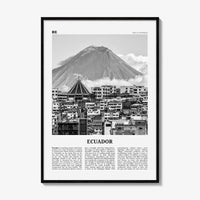 Ecuador Print Black and White No 1, Ecuador Wall Art, Ecuador Poster, Ecuador Photo, Ecuador Wall Decor, Guayaquil, Quito, South America