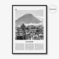 Ecuador Print Black and White No 1, Ecuador Wall Art, Ecuador Poster, Ecuador Photo, Ecuador Wall Decor, Guayaquil, Quito, South America