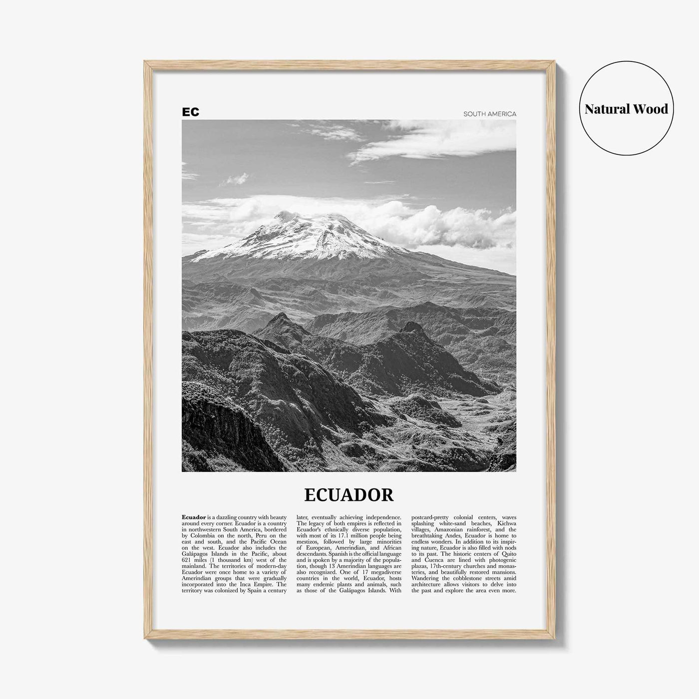 Ecuador Print Black and White No 2, Ecuador Wall Art, Ecuador Poster, Ecuador Photo, Ecuador Wall Decor, Guayaquil, Quito South America