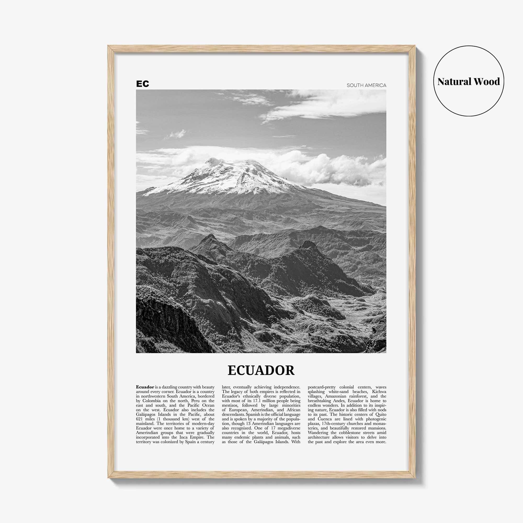 Ecuador Print Black and White No 2, Ecuador Wall Art, Ecuador Poster, Ecuador Photo, Ecuador Wall Decor, Guayaquil, Quito South America