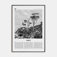 Eden Travel B&W Poster
