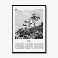 Eden Print Black and White, Eden Wall Art, Eden Poster, Eden Photo, Eden Wall Décor, New South Wales, Australia