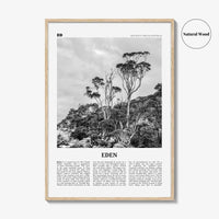 Eden Print Black and White, Eden Wall Art, Eden Poster, Eden Photo, Eden Wall Décor, New South Wales, Australia