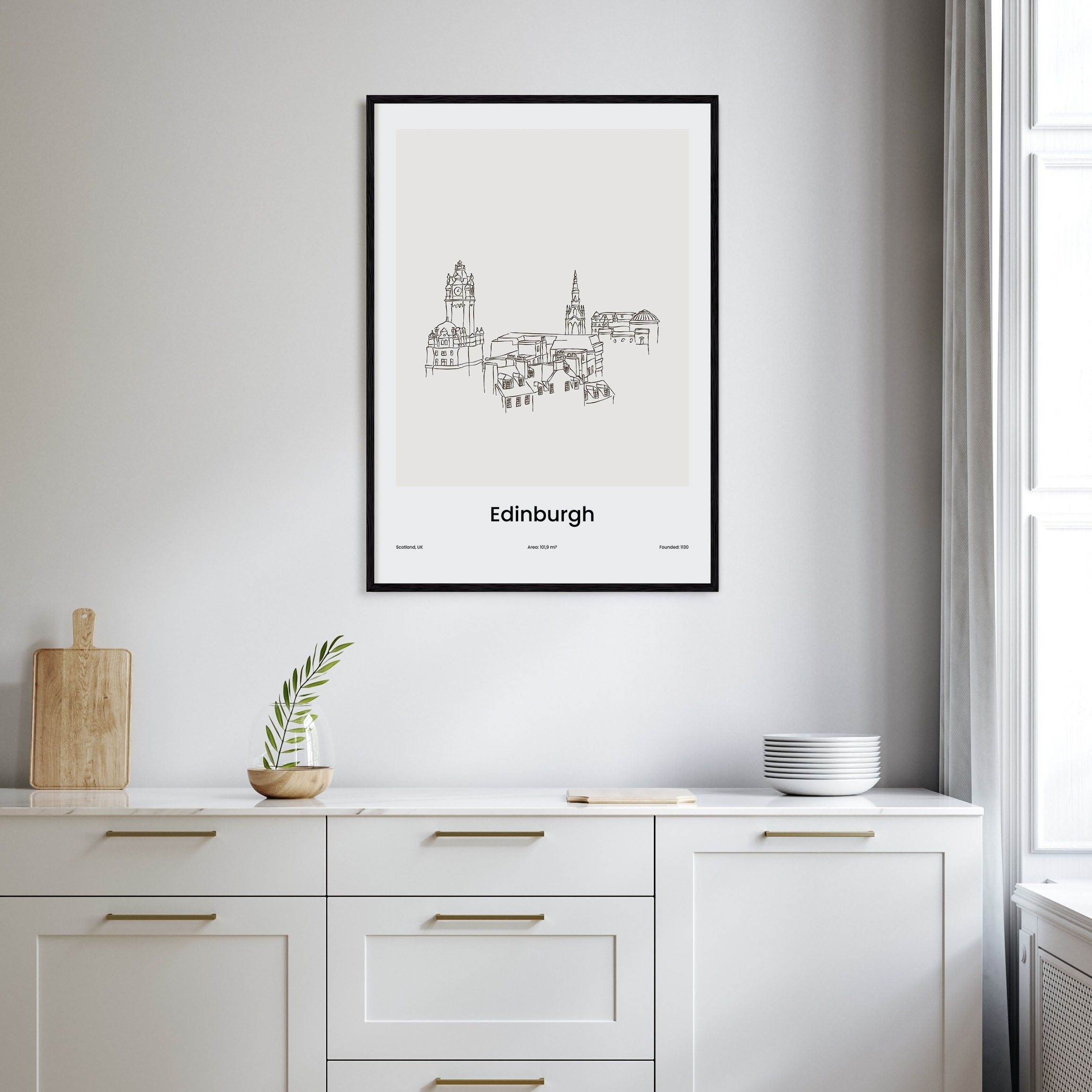 Edinburgh Drawn Poster