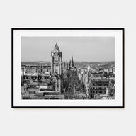 Edinburgh Landscape B&W Poster