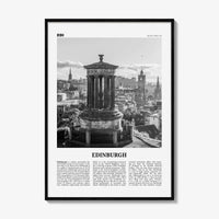 Edinburgh Print Black and White No 1, Edinburgh Wall Art, Edinburgh Poster, Edinburgh Photo, Edinburgh Wall, Scotland, UK, United Kingdom