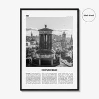 Edinburgh Print Black and White No 1, Edinburgh Wall Art, Edinburgh Poster, Edinburgh Photo, Edinburgh Wall, Scotland, UK, United Kingdom