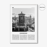 Edinburgh Print Black and White No 1, Edinburgh Wall Art, Edinburgh Poster, Edinburgh Photo, Edinburgh Wall, Scotland, UK, United Kingdom