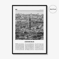 Edinburgh Print Black and White No 2, Edinburgh Wall Art, Edinburgh Poster, Edinburgh Photo, Edinburgh Wall, Scotland, UK, United Kingdom