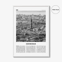 Edinburgh Print Black and White No 2, Edinburgh Wall Art, Edinburgh Poster, Edinburgh Photo, Edinburgh Wall, Scotland, UK, United Kingdom