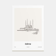 Edirne Drawn Poster