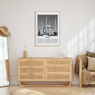 Edirne Travel B&W Poster