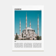 Edirne Travel Color Poster