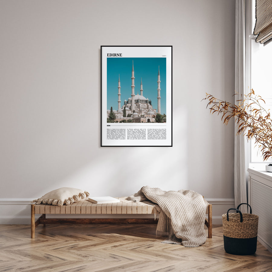 Edirne Travel Color Poster