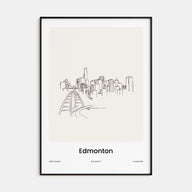 Edmonton Drawn Poster