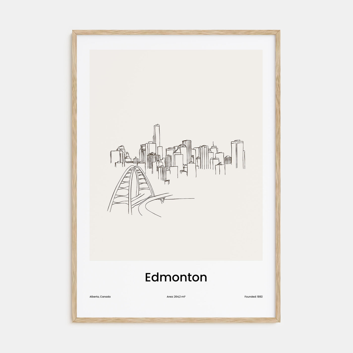 Edmonton Drawn Poster