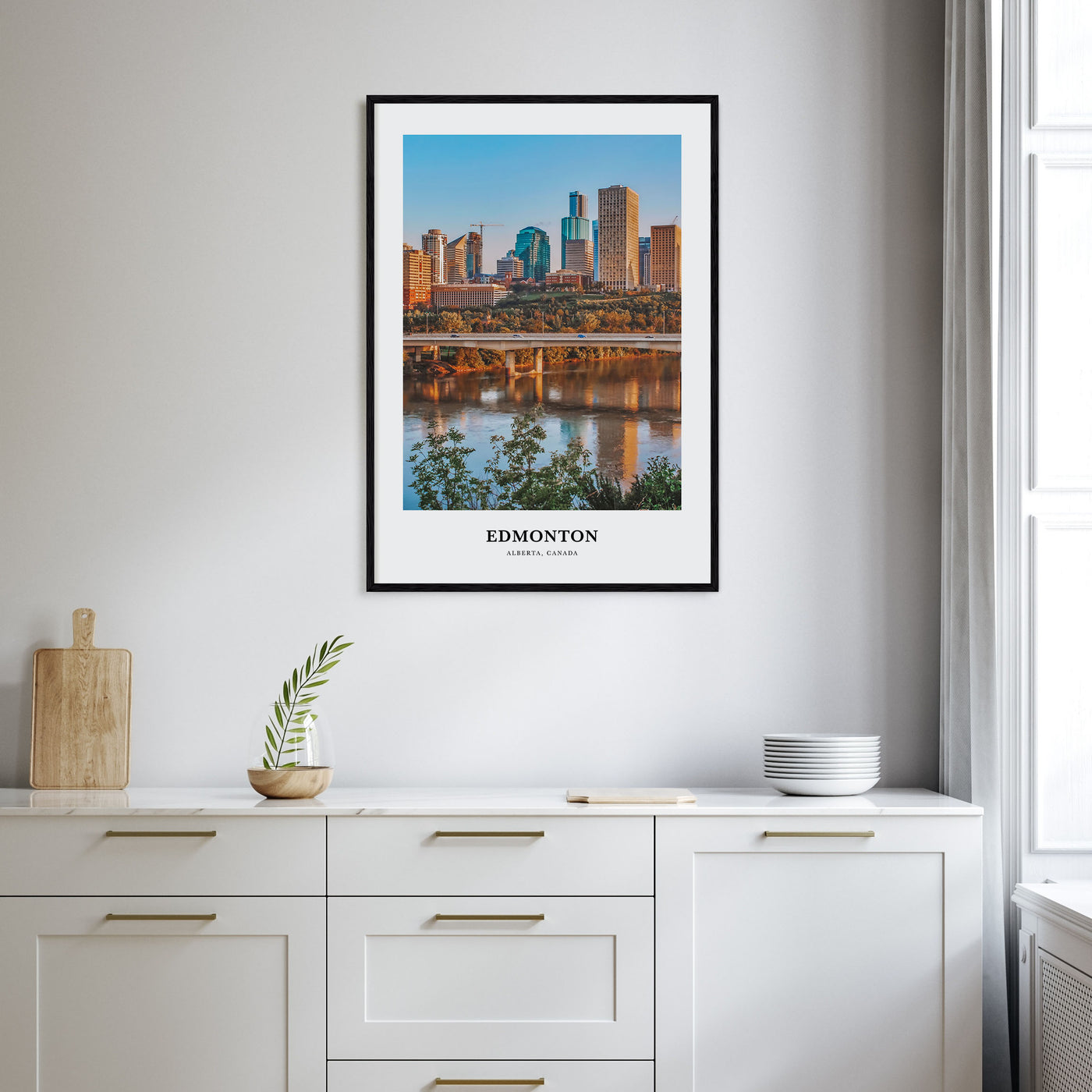 Edmonton Portrait Color No 2 Poster