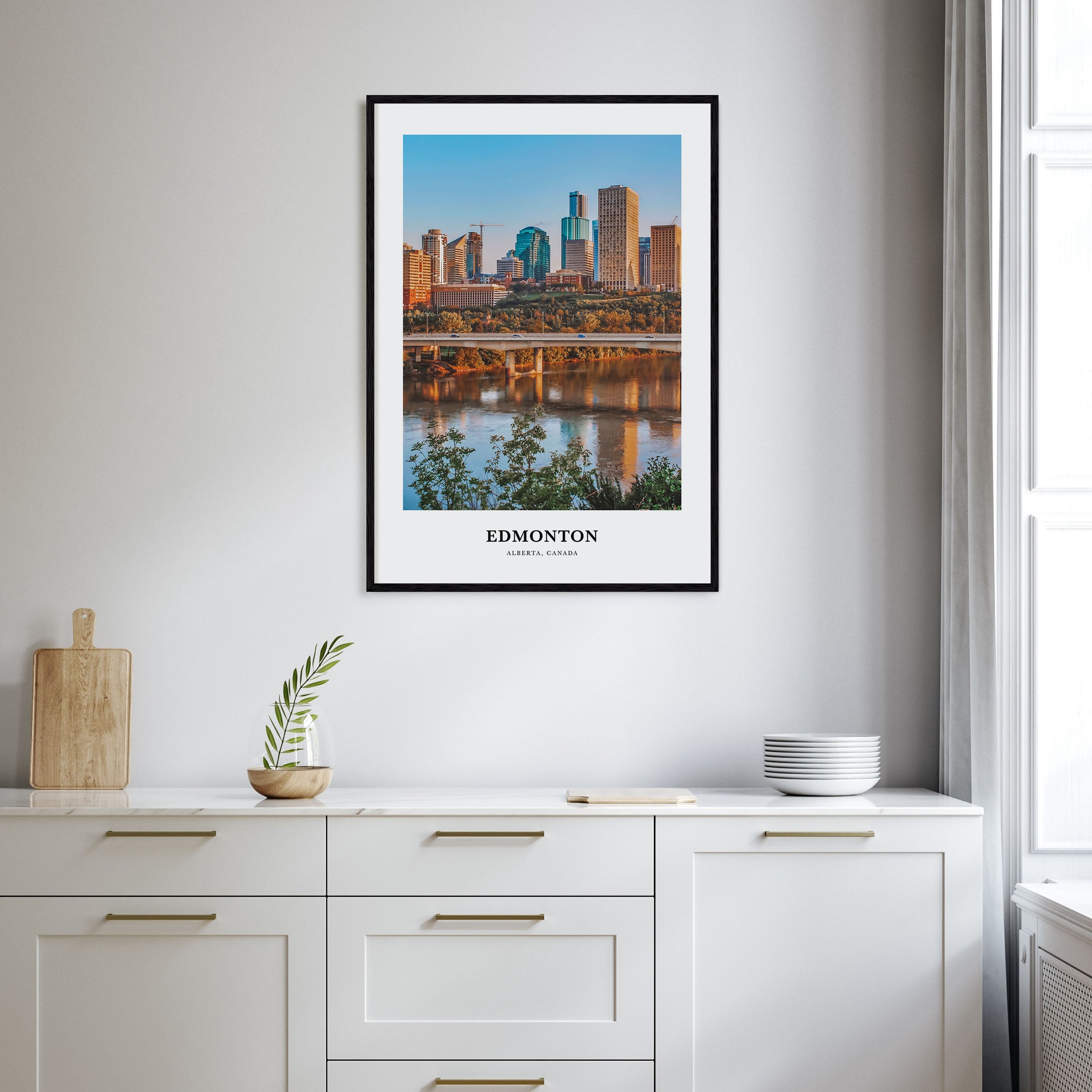 Edmonton Portrait Color No 2 Poster