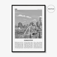 Edmonton Print Black and White No 1, Edmonton Wall Art, Edmonton Poster, Edmonton Photo, Edmonton Wall Decor, Alberta, Canada, America