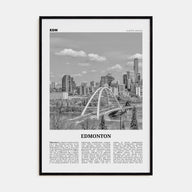 Edmonton Travel B&W No 1 Poster