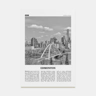 Edmonton Travel B&W No 1 Poster