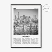 Edmonton Print Black and White No 2, Edmonton Wall Art, Edmonton Poster, Edmonton Photo, Edmonton Wall Decor, Alberta, Canada, America