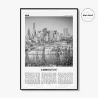 Edmonton Print Black and White No 2, Edmonton Wall Art, Edmonton Poster, Edmonton Photo, Edmonton Wall Decor, Alberta, Canada, America
