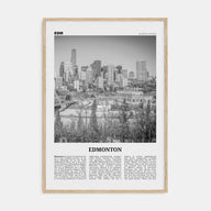 Edmonton Travel B&W No 2 Poster