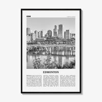 Edmonton Print Black and White No 3, Edmonton Wall Art, Edmonton Poster, Edmonton Photo, Edmonton Wall Decor, Alberta, Canada, America