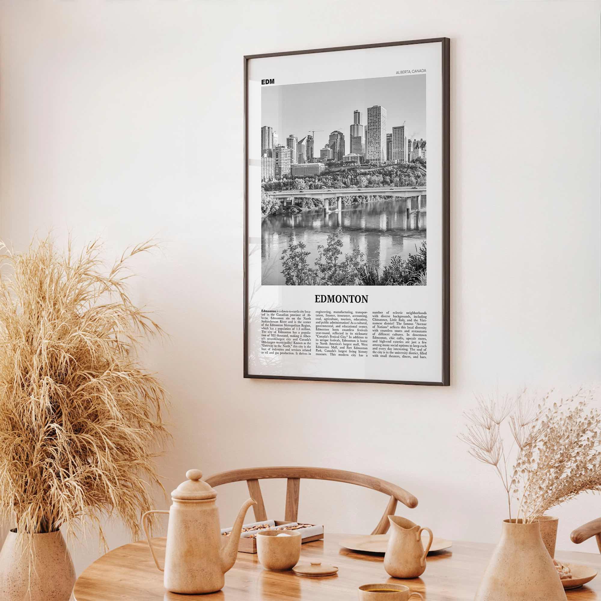 Edmonton Print Black and White No 3, Edmonton Wall Art, Edmonton Poster, Edmonton Photo, Edmonton Wall Decor, Alberta, Canada, America