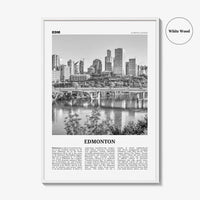 Edmonton Print Black and White No 3, Edmonton Wall Art, Edmonton Poster, Edmonton Photo, Edmonton Wall Decor, Alberta, Canada, America