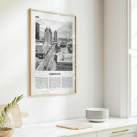 Edmonton Print Black and White No 4, Edmonton Wall Art, Edmonton Poster, Edmonton Photo, Edmonton Wall Decor, Alberta, Canada, America