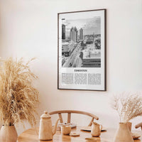 Edmonton Print Black and White No 4, Edmonton Wall Art, Edmonton Poster, Edmonton Photo, Edmonton Wall Decor, Alberta, Canada, America