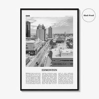 Edmonton Print Black and White No 4, Edmonton Wall Art, Edmonton Poster, Edmonton Photo, Edmonton Wall Decor, Alberta, Canada, America