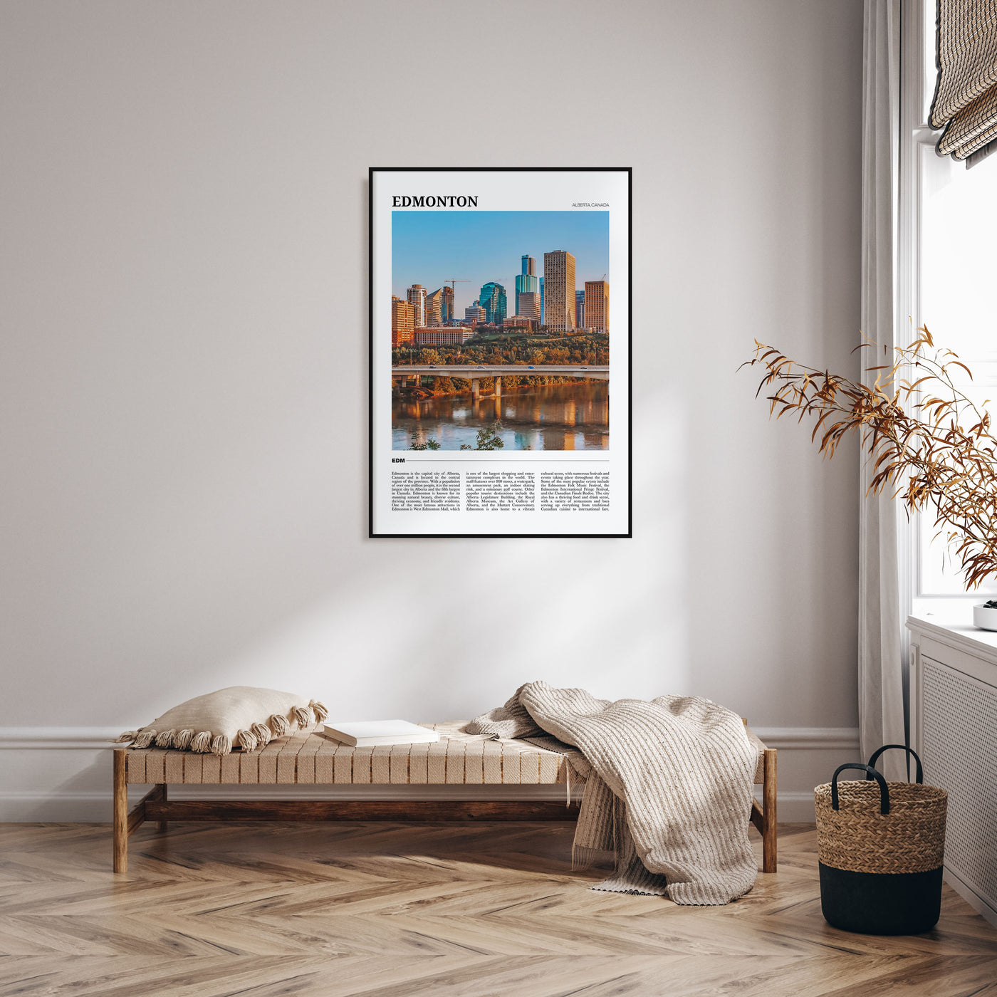Edmonton Travel Color No 2 Poster