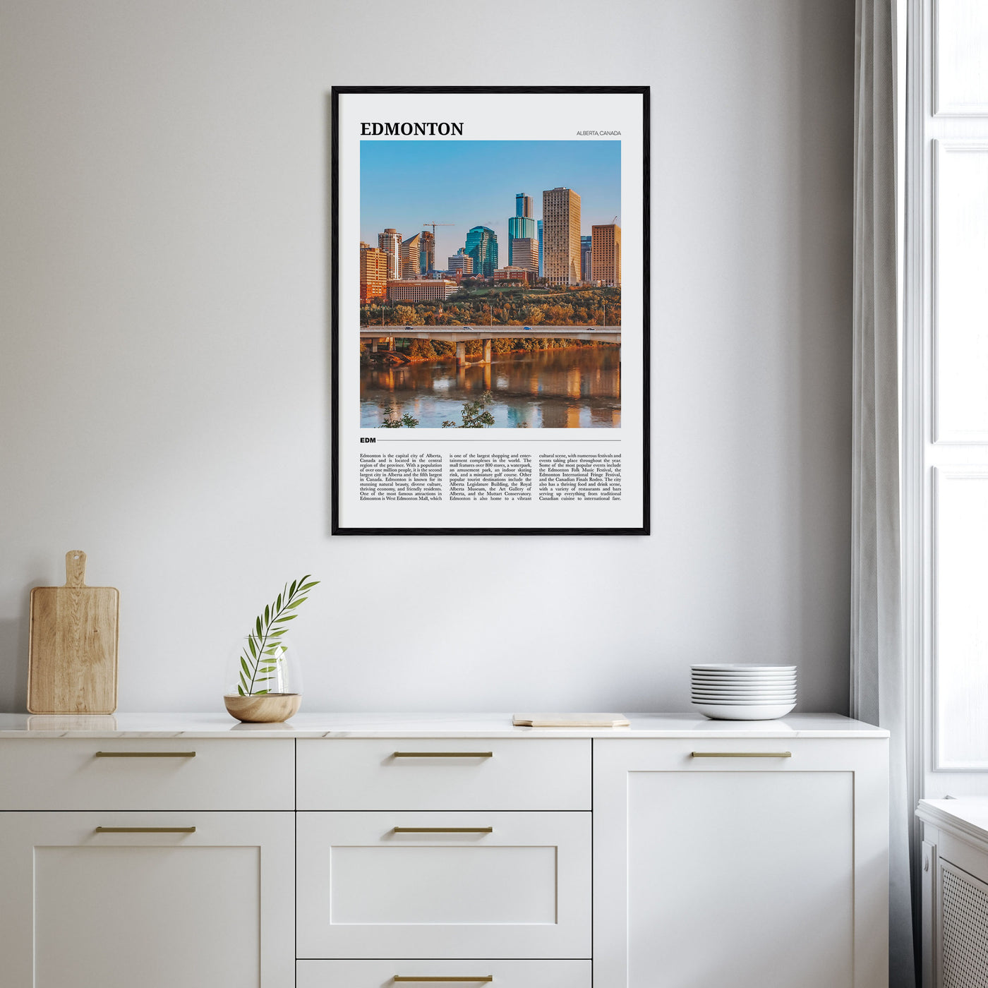 Edmonton Travel Color No 2 Poster