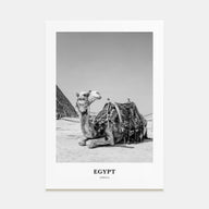 Egypt Portrait B&W No 1 Poster