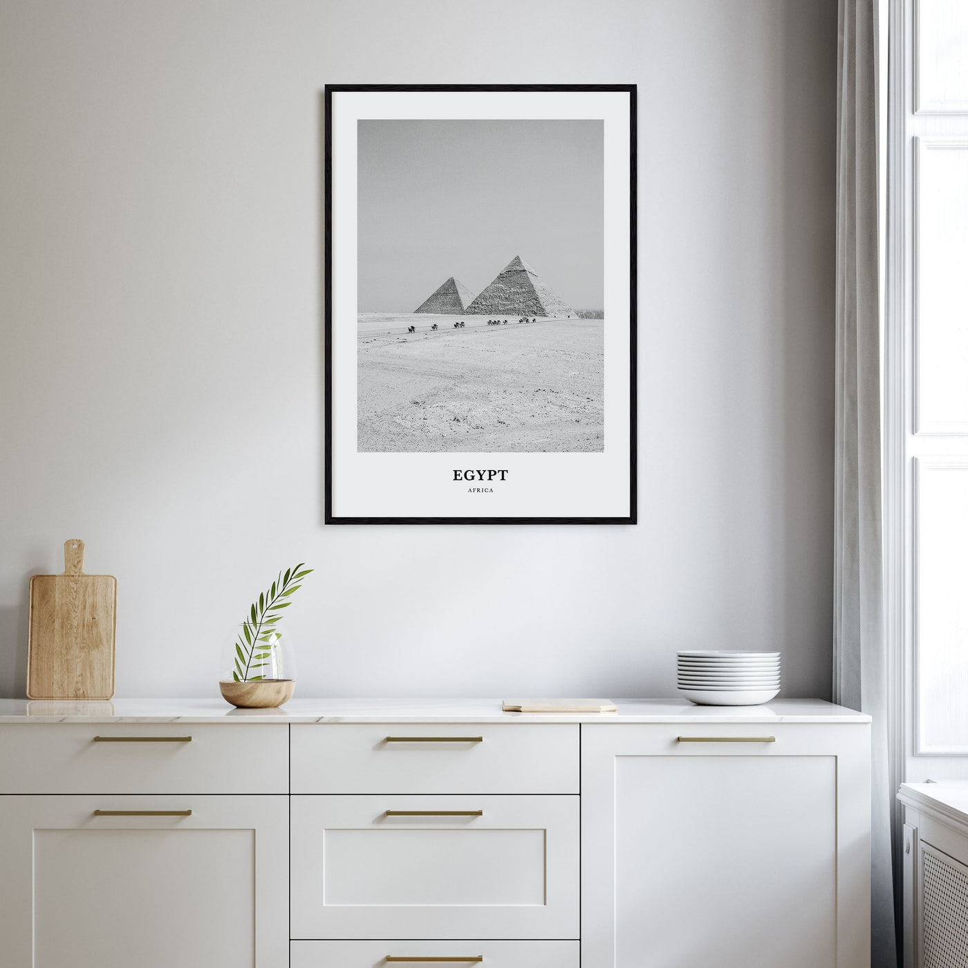 Egypt Portrait B&W No 3 Poster