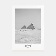 Egypt Portrait B&W No 3 Poster