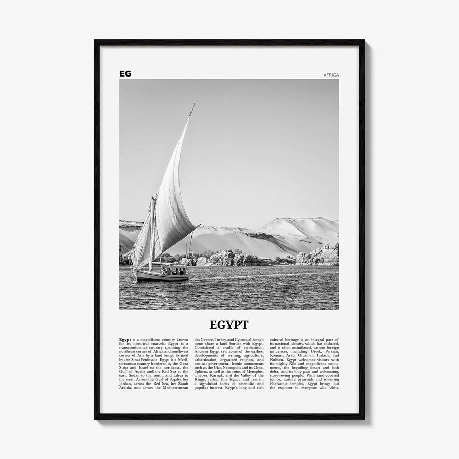 Egypt Print Black and White No 1, Egypt Wall Art, Egypt Poster, Egypt Photo, Egypt Wall Decor, Cairo, Arab Republic, Sinai, Africa