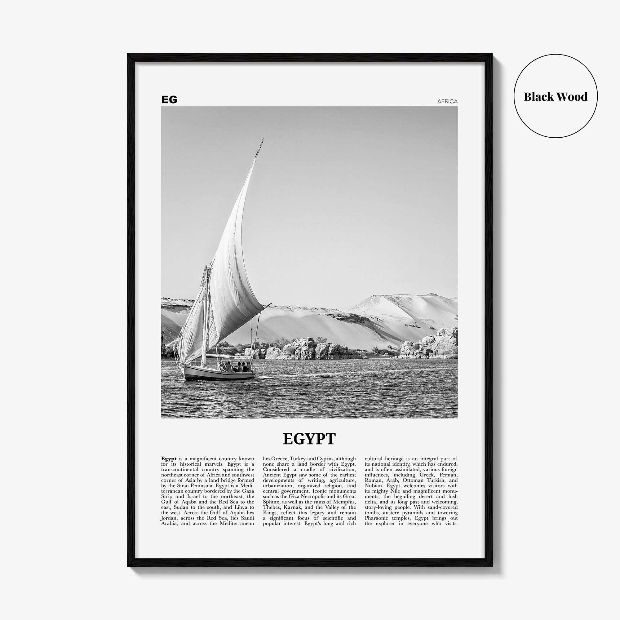 Egypt Print Black and White No 1, Egypt Wall Art, Egypt Poster, Egypt Photo, Egypt Wall Decor, Cairo, Arab Republic, Sinai, Africa