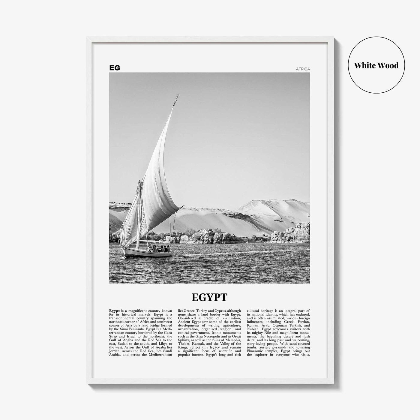 Egypt Print Black and White No 1, Egypt Wall Art, Egypt Poster, Egypt Photo, Egypt Wall Decor, Cairo, Arab Republic, Sinai, Africa