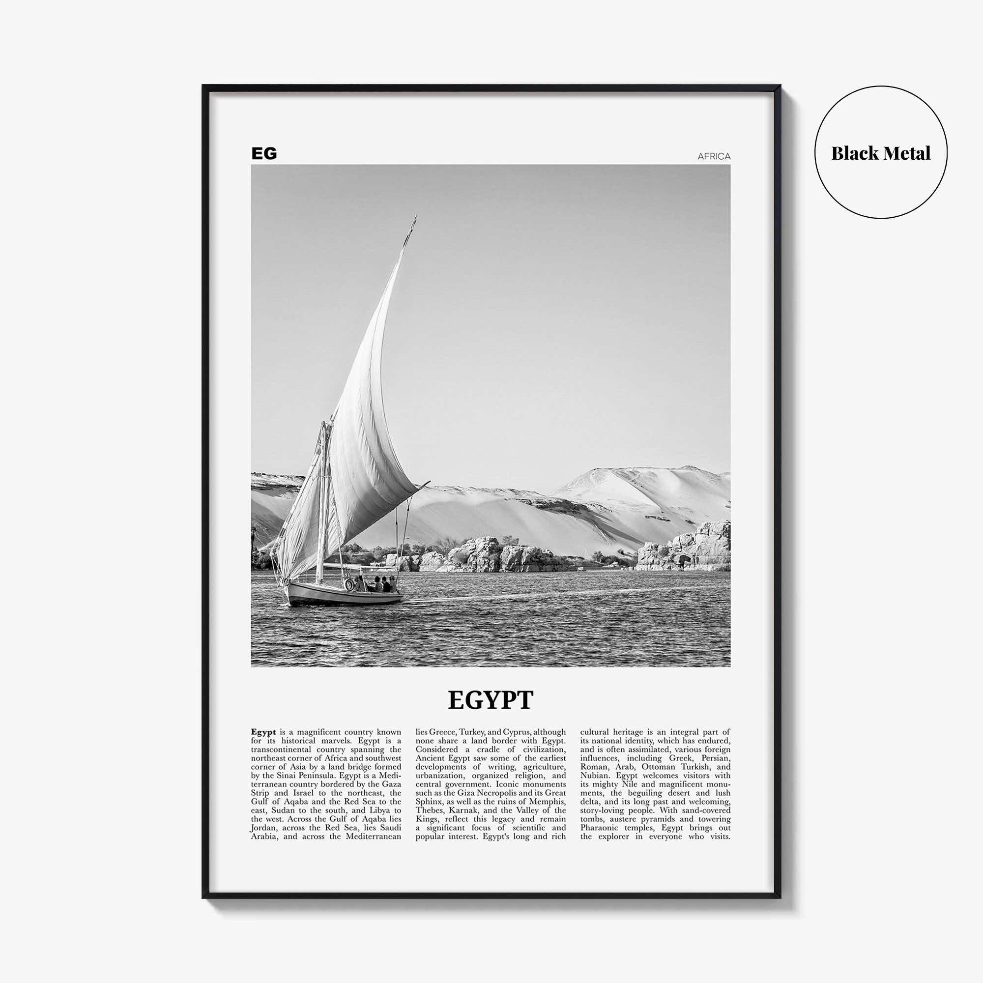 Egypt Print Black and White No 1, Egypt Wall Art, Egypt Poster, Egypt Photo, Egypt Wall Decor, Cairo, Arab Republic, Sinai, Africa